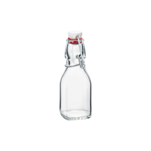 Bormioli - Bottiglia in vetro con tappo ermetico da 125 ml modello Swing