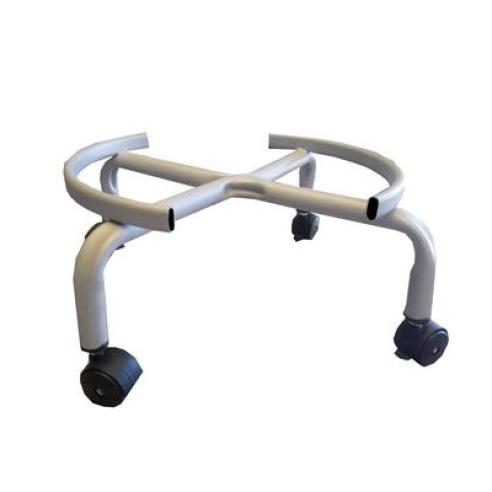 Carrello basso con ruote per bidoni dell'olio