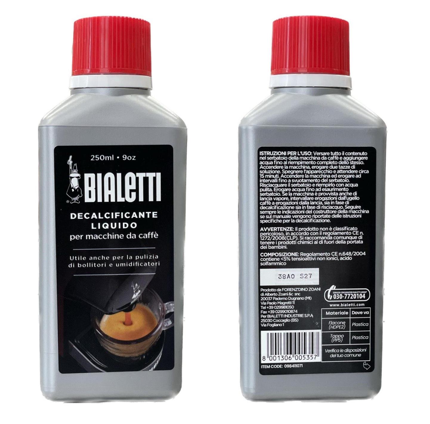 Liquido decalcificante Bialetti: prevenzione e rimozione depositi di  calcare per macchine da caffè