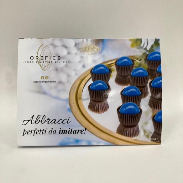 Confetteria Orefice - Abbracci biscuit wrapped in blue chocolate 500g