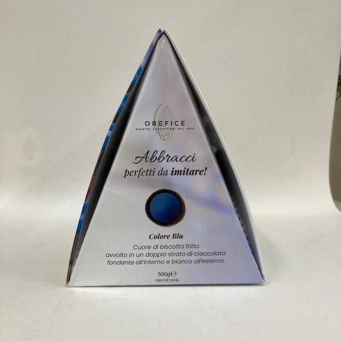 Confetteria Orefice - Abbracci biscuit wrapped in blue chocolate 500g
