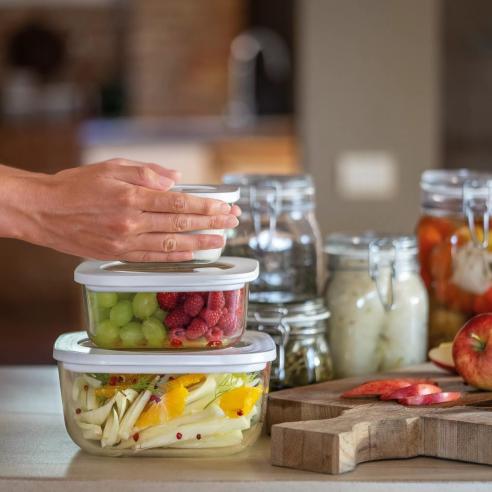 Guzzini - Contenitore ermetico in vetro borosilicato STORE&MORE GLASS misura L