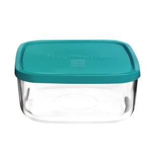 Bormioli - Square glass refrigerated container with lid 19 cm