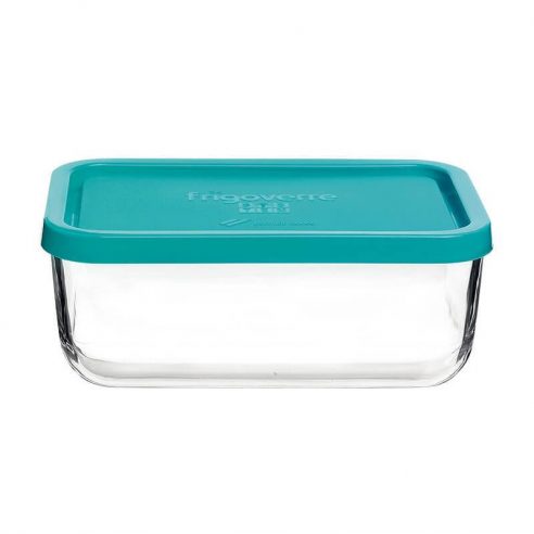 Bormioli - Rectangular glass refrigerated container with lid 21