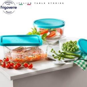 Bormioli - Contenitore frigoverre rettangolare in vetro con coperchio 21 2