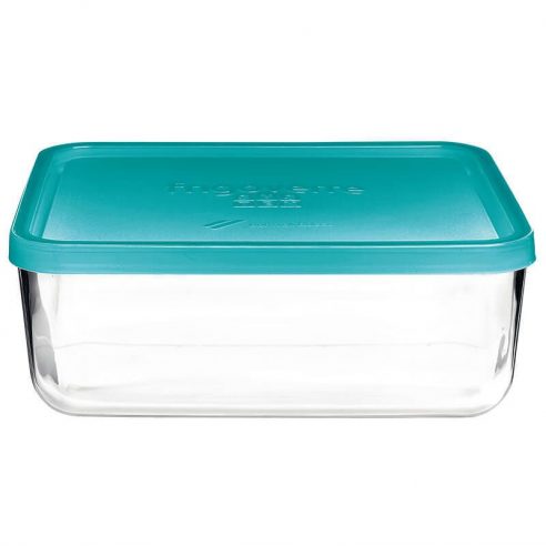 Bormioli - Rectangular glass refrigerated container with lid 26