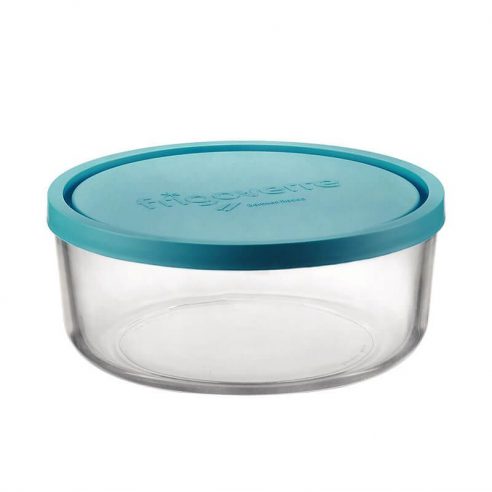 Bormioli - Round glass refrigerated container with lid 12 cm