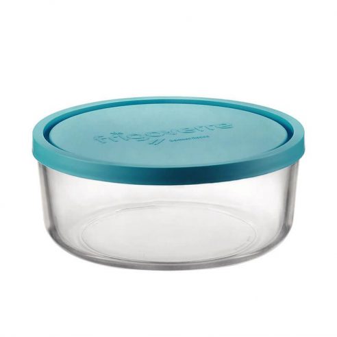 Bormioli - Round glass refrigerated container with lid 12 cm