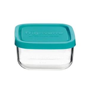 Bormioli - Square glass refrigerated container with lid 10 cm