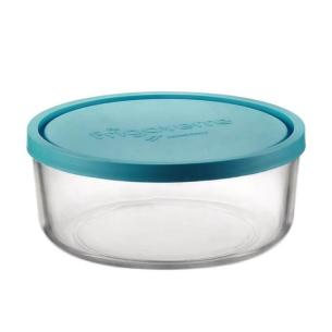 Bormioli - Round glass refrigerated container with lid 15 cm