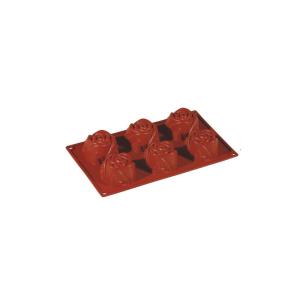 Pavoni - Pink silicone muffin mold 6 cavities