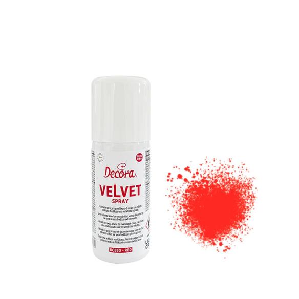 Decora - Colorante spray velvet rosso 100 ml