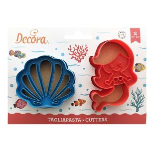 Decora - Mermaid and shell cookie cutter