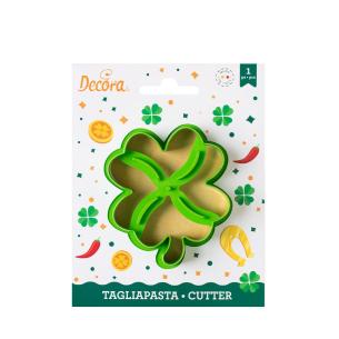 Decora - Four-leaf clover cookie cutter 7,3 x 9 x h 2,2 cm
