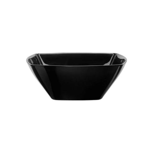 Bormioli - Black eclipse line tempered glass square salad bowl 22 cm