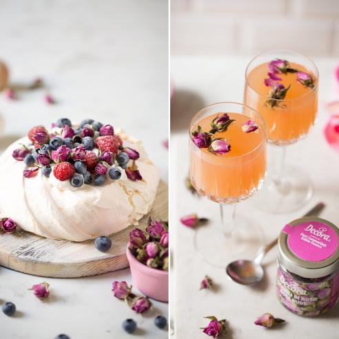 Decora -  Fiori eduli boccioli di rosa g 10