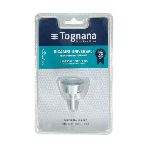 Tognana - Universal replacement aluminum funnel for half cup moka coffee maker
