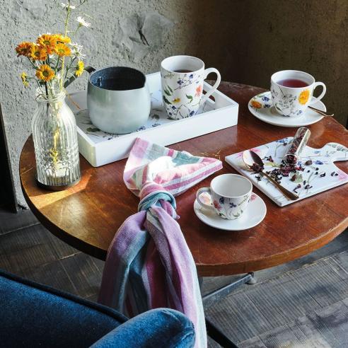 Tognana - Set 6 tazzine da caffè con piattino in porcellana linea Audrey