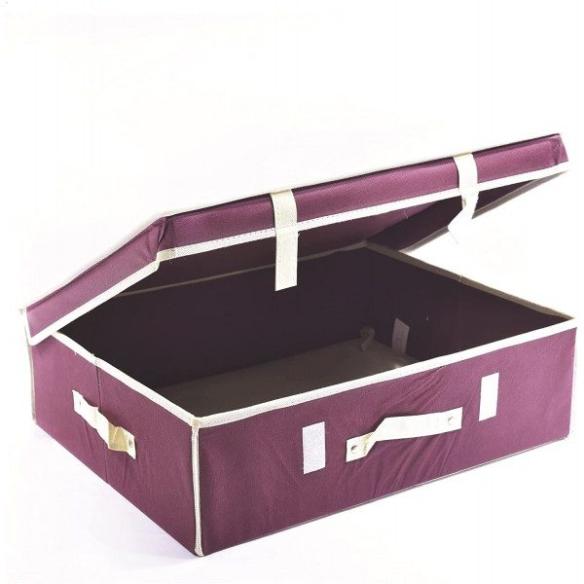 Rectangular Bordeaux TNT laundry box Ordinotta 33x28 cm