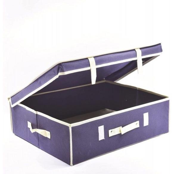 Blue Ordinotta rectangular TNT laundry box 50x40 cm