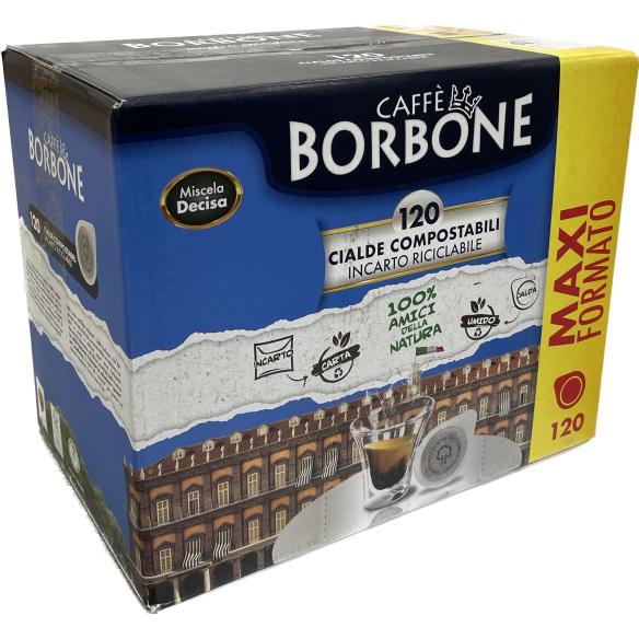 Caffè Borbone 120 ESE compostable pods strong blend 44mm