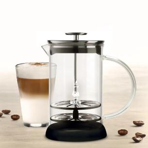 Bialetti - Manual milk frother perfect cream in borosilicate glass 330ml