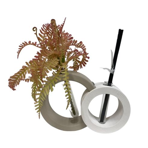 Bongelli Preziosi - Vaso profumatore double wedding nocciola e bianco 15 x 10 cm