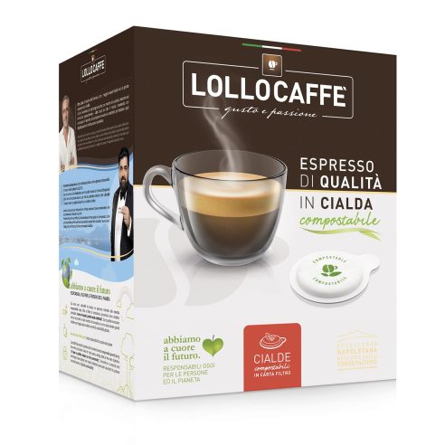 Lollo Caffè - Silver blend compostable pod, box of 100 pieces