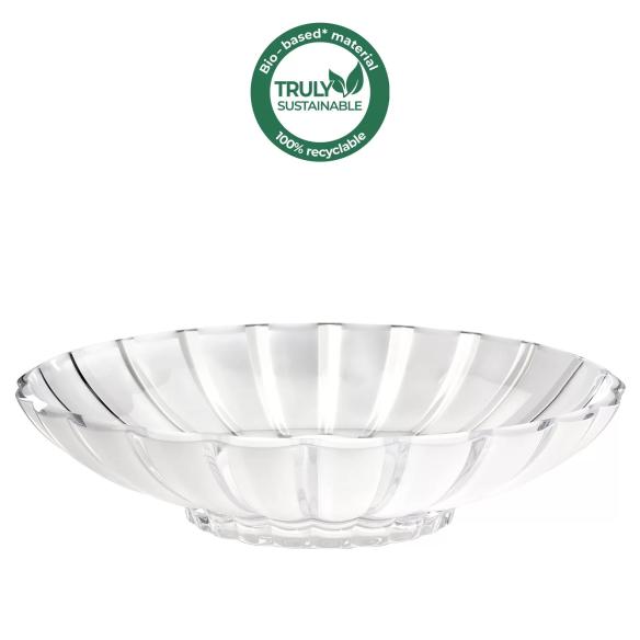 Guzzini - Centerpiece fruit bowl in white Dolcevita line in organic plastic