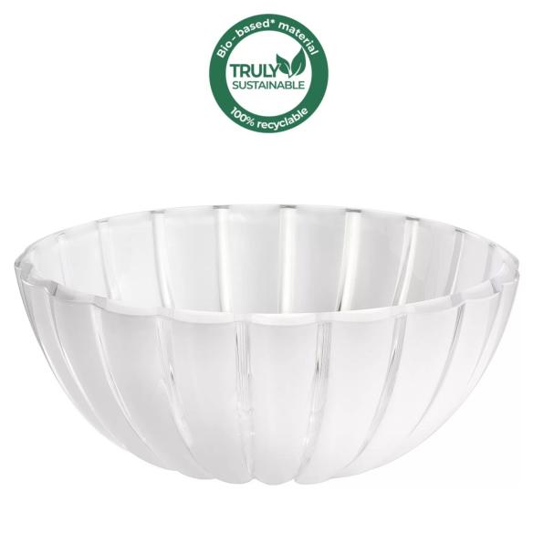 Guzzini - XL container in recyclable organic plastic Dolcevita line 30 cm white