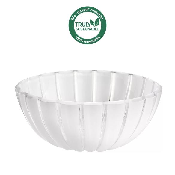 Guzzini - Container L in recyclable organic plastic Dolcevita line 25 cm white