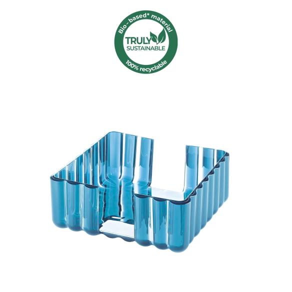Guzzini - Turquoise Dolcevita line napkin holder in recyclable organic plastic