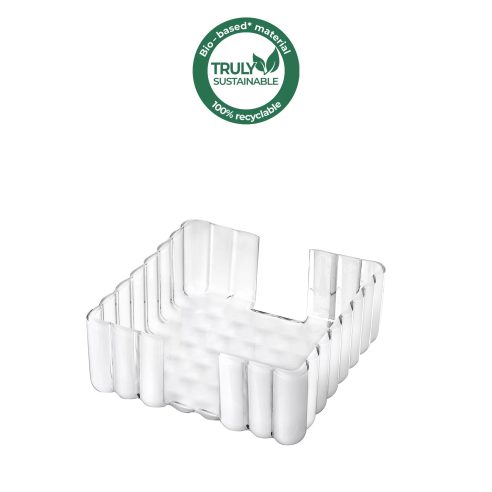 Guzzini - Napkin holder in recyclable organic plastic Dolcevita line white