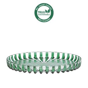 Guzzini - Vassoio tondo in plastica biologica riciclabile linea Dolcevita verde 31 cm