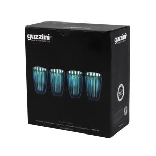 Guzzini - Set 4 bicchieri in plastica biologica riciclabile linea Dolcevita turchese 470 ml