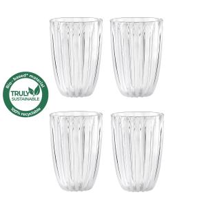 Guzzini - Set of 4 glasses in recyclable organic plastic Dolcevita line white 470 ml