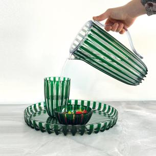 Guzzini - Caraffa con coperchio in plastica biologica riciclabile linea Dolcevita verde 1,75 litri