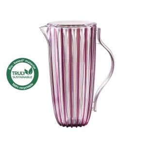 Guzzini - Caraffa con coperchio in plastica biologica riciclabile linea Dolcevita amatista 1,75 litri