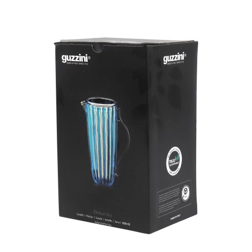 Guzzini - Carafe with lid in recyclable organic plastic Dolcevita turquoise line 1.75 liters