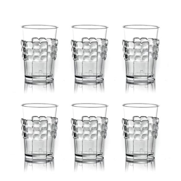 Guzzini - Set of 6 transparent Tiffany line glass holders