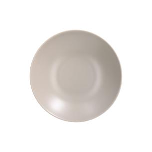 Tognana - Deep plate in cream porcelain stoneware Ritual line 22 cm