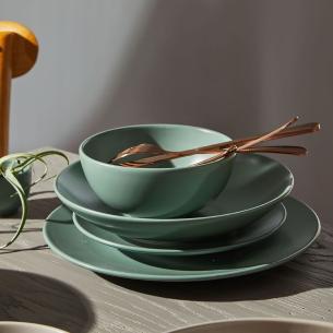 Tognana - Porcelain stoneware dinner plate, Ritual cream line, 26 cm 2