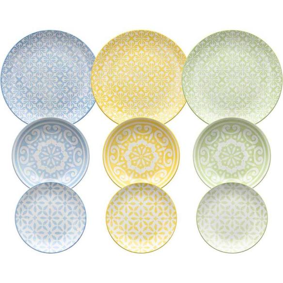 Tognana - Servizio di piatti in porcellana da 18 pezzi linea Madison Lipari