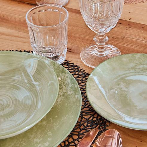 Tognana - Servizio di piatti in porcellana da 18 pezzi linea Madison Petra