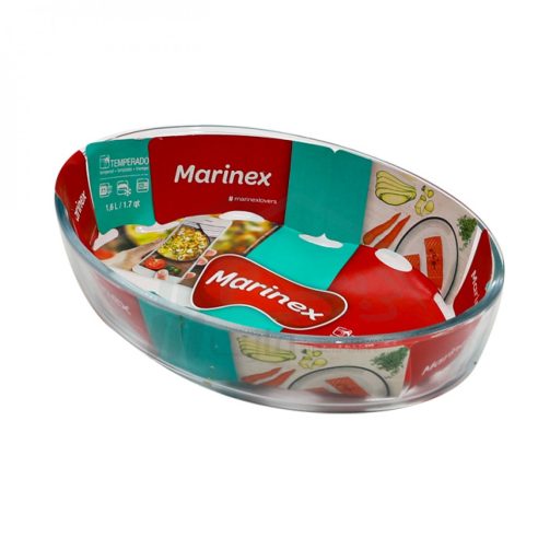 Marinex - Oval baking tray in tempered glass 26 cm