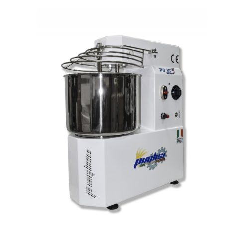 Puglisi - Impastatrice a spirale da 8 kg con velocità variabile e retro adatta per alta idratazione P8 VV3