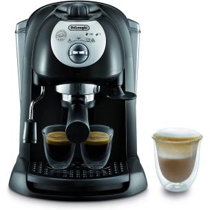 De Longhi - Coffee machine for espresso and cappuccino, ground coffee or pods EC 201.CD.B black