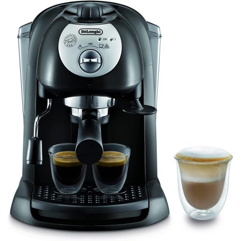 De Longhi - Macchina da caffè per espresso e cappuccino, caffè in polvere o Cialde EC 201.CD.B nera