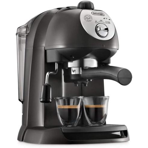 De Longhi - Macchina da caffè per espresso e cappuccino, caffè in polvere o Cialde EC 201.CD.B nera