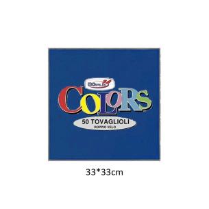 TOVAGLIOLI COLORS BLU 33×33 2veli PZ 50